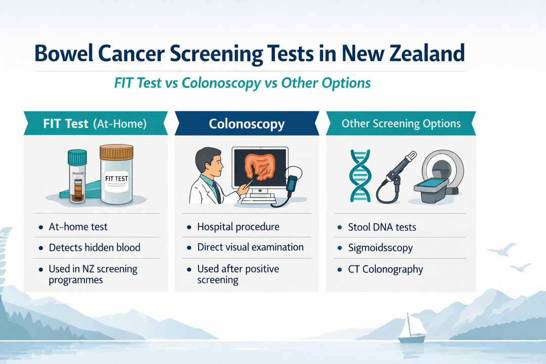 What Is the Best Bowel Cancer Screening Test? FIT vs Colonoscopy vs Other Options in New Zealand